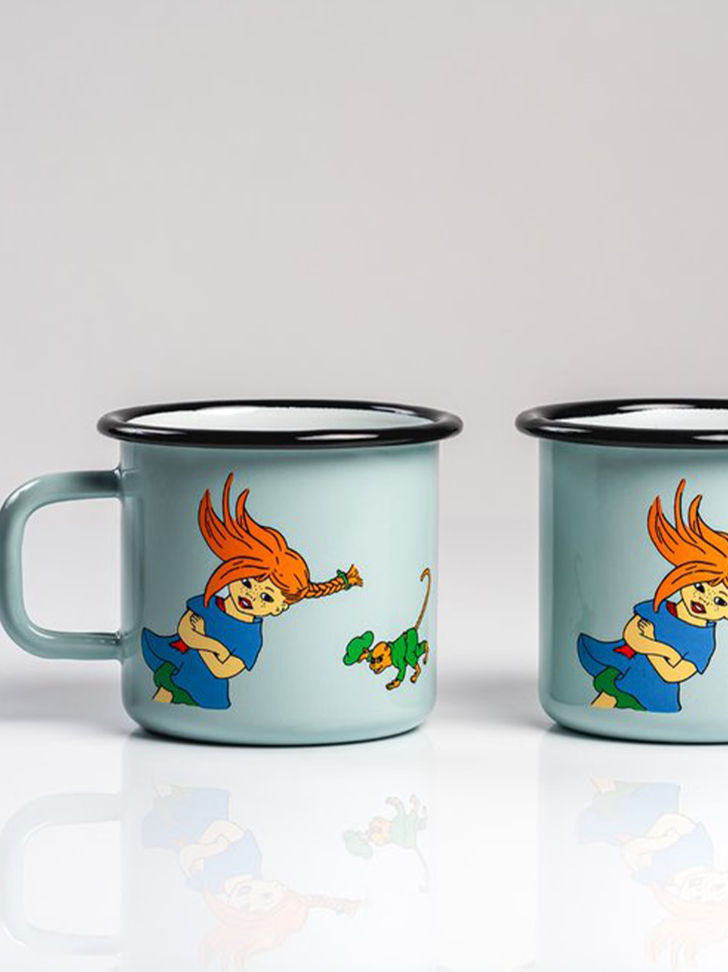 Emaliowany kubek retro Pippi 3.7 dl Muurla BEBE Concept 