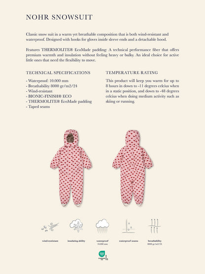 Zimowy kombinezon Nohr snowsuit print Konges Slojd BEBE Concept 