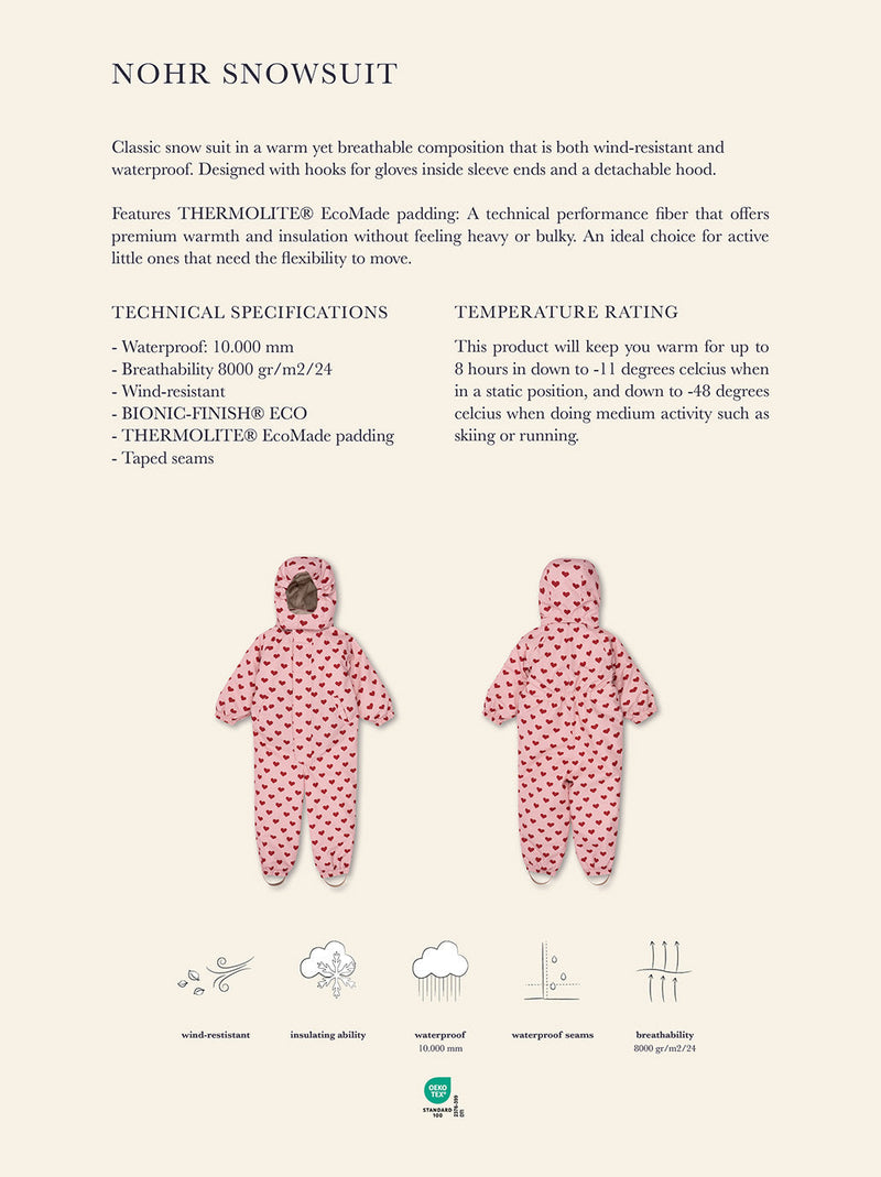 Zimowy kombinezon Nohr snowsuit print Konges Slojd BEBE Concept 