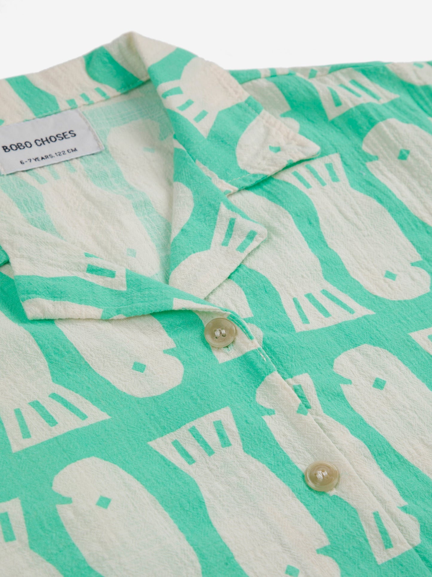 Koszulka Lucky Fish all over woven shirt Bobo Choses BEBE Concept 