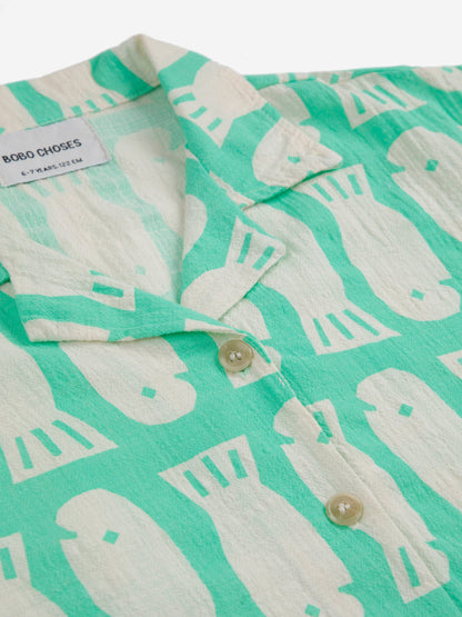 Koszulka Lucky Fish all over woven shirt Bobo Choses BEBE Concept 
