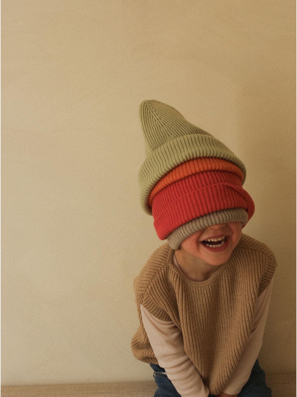 Kamizelka merino Harvey Hvid BEBE Concept 