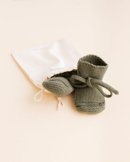 miękkie buciki z wełny merino Hvid BEBE Concept 
