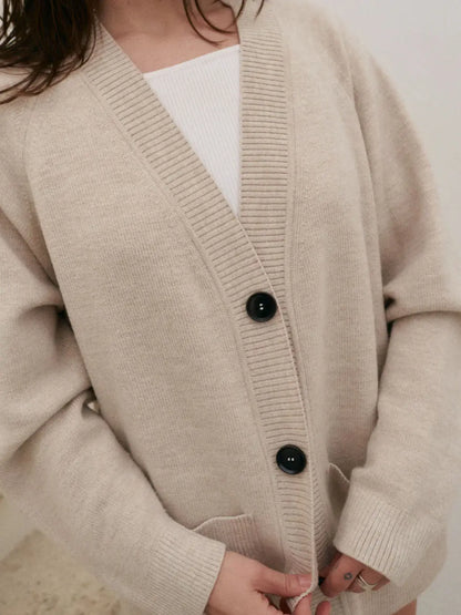 Damski kardigan oversize z wełny merino Mille Family BEBE Concept 