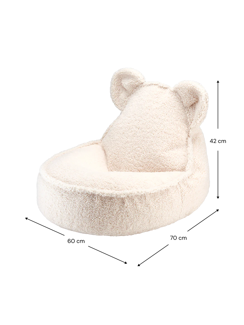 Fotel pufa dla dzieci Beanbag Bear Chair WigiWama BEBE Concept 
