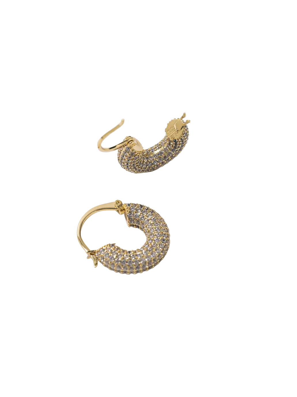 Small Diamond Hoops PEARL OCTOPUSS.Y BEBE Concept 