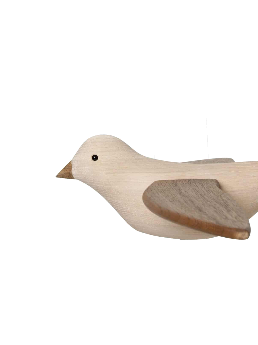 Ruchomy mobil drewniany ptak Koko Bird Kas Kopenhagen BEBE Concept 