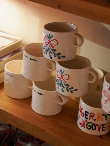Ceramiczny kubek Mistletoe Anna + Nina BEBE Concept 