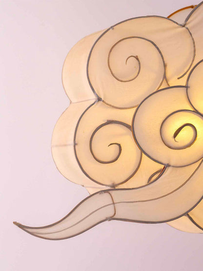 Ręcznie malowany lampion z jedwabiu Chmura Petit Pan BEBE Concept 
