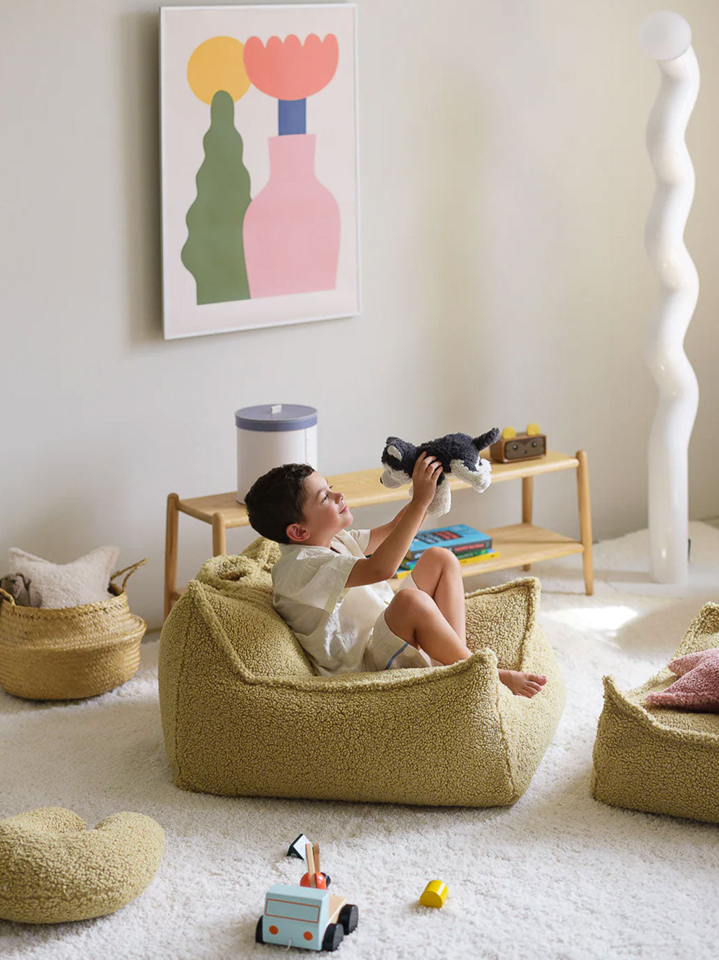 Fotel pufa dla dzieci Beanbag Chair WigiWama BEBE Concept 