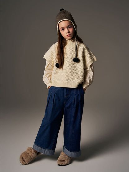 Spodnie Suri Pants Denim Blue C'era una volta BEBE Concept 