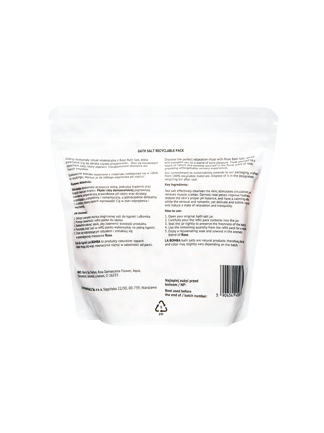 Sól do kąpieli Refill Pack La Bomba BEBE Concept 