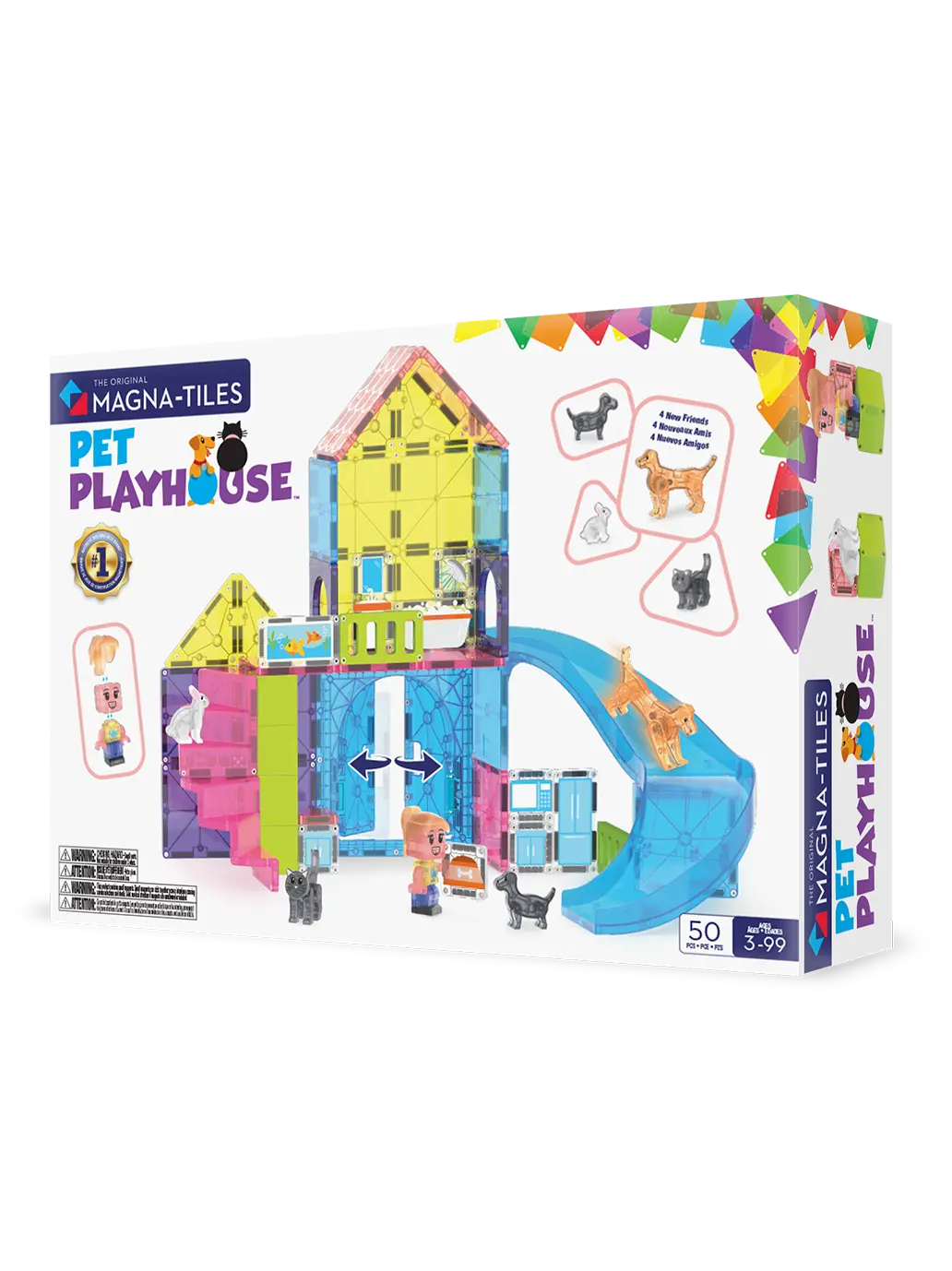 Klocki Magnetyczne Pet Playhouse Magna-Tiles BEBE Concept 