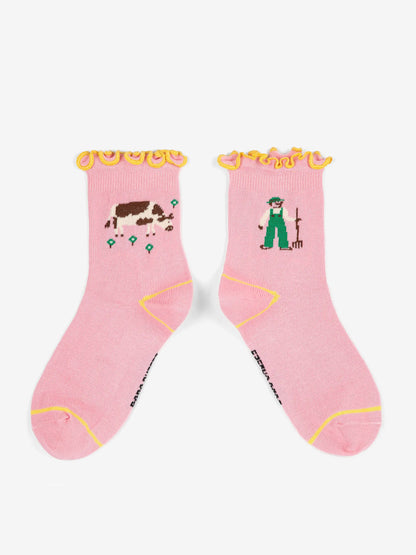 Skarpetki Farm Adventure ruffled short socks Bobo Choses BEBE Concept 