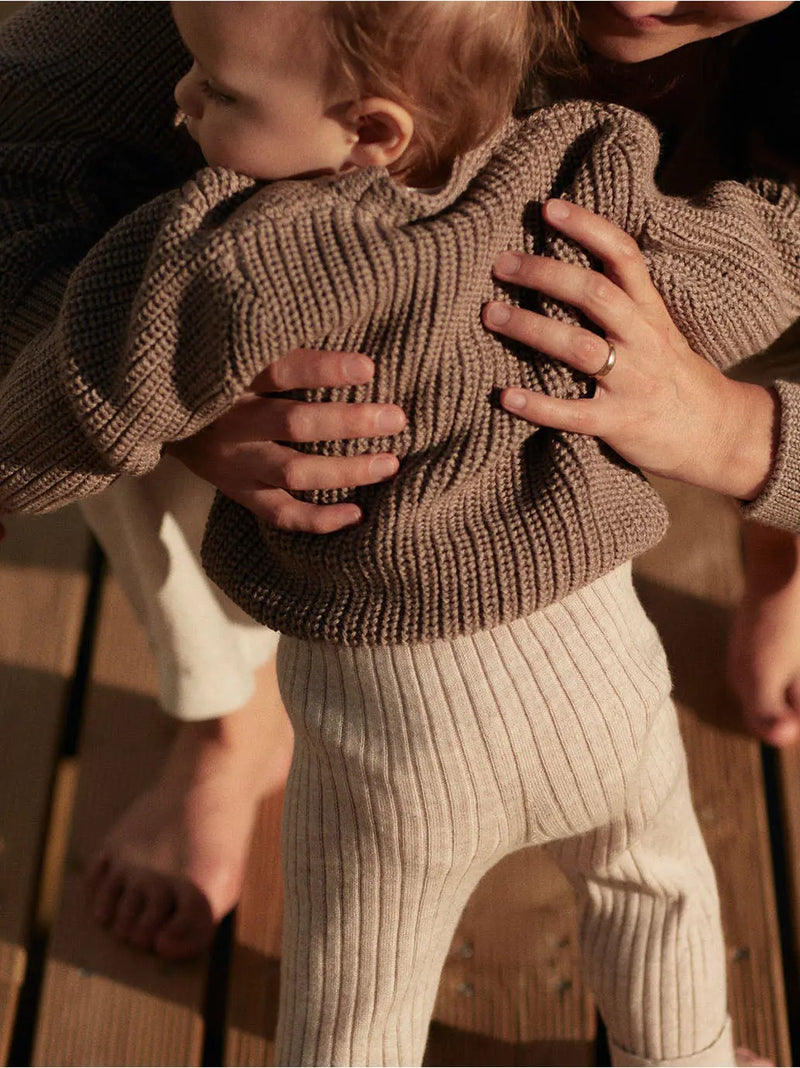 Legginsy z wełny merino dla dzieci Everyday Mille Family BEBE Concept 