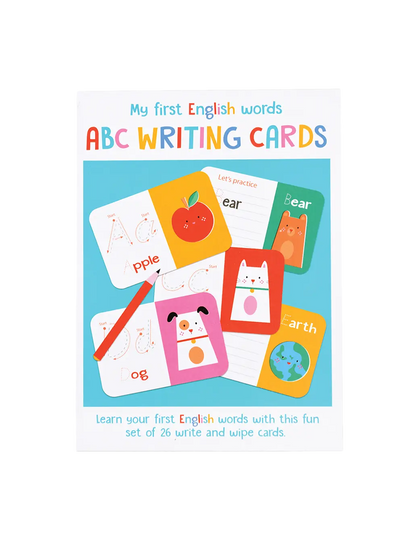 Karty do nauki angielskiego ABC Writing cards Rex London BEBE Concept 