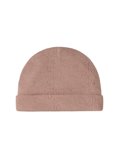 Czapeczka niemowlęca z merino Aiko Pointelle MarMar Copenhagen BEBE Concept 