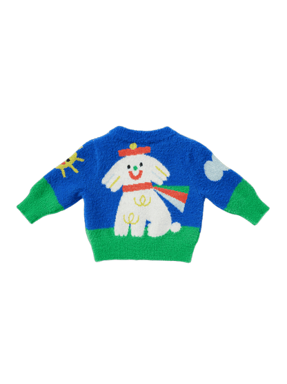 Sweter z kolorowym wzorem Puppy Park Halcyon Nights BEBE Concept 
