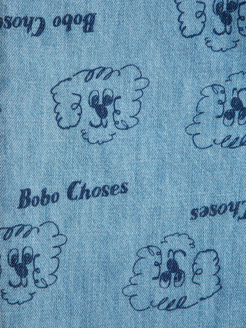 Spodnie Pickles The Dog all over light denim pants Bobo Choses BEBE Concept 