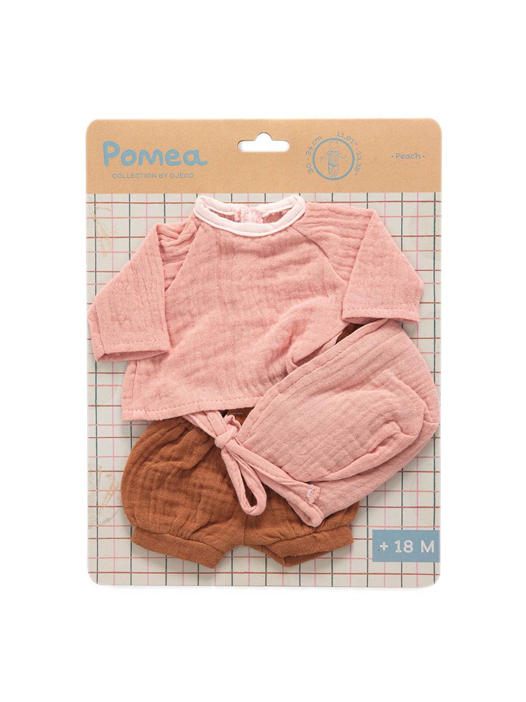 Zestaw ubranek dla lalki Pomea Djeco BEBE Concept 