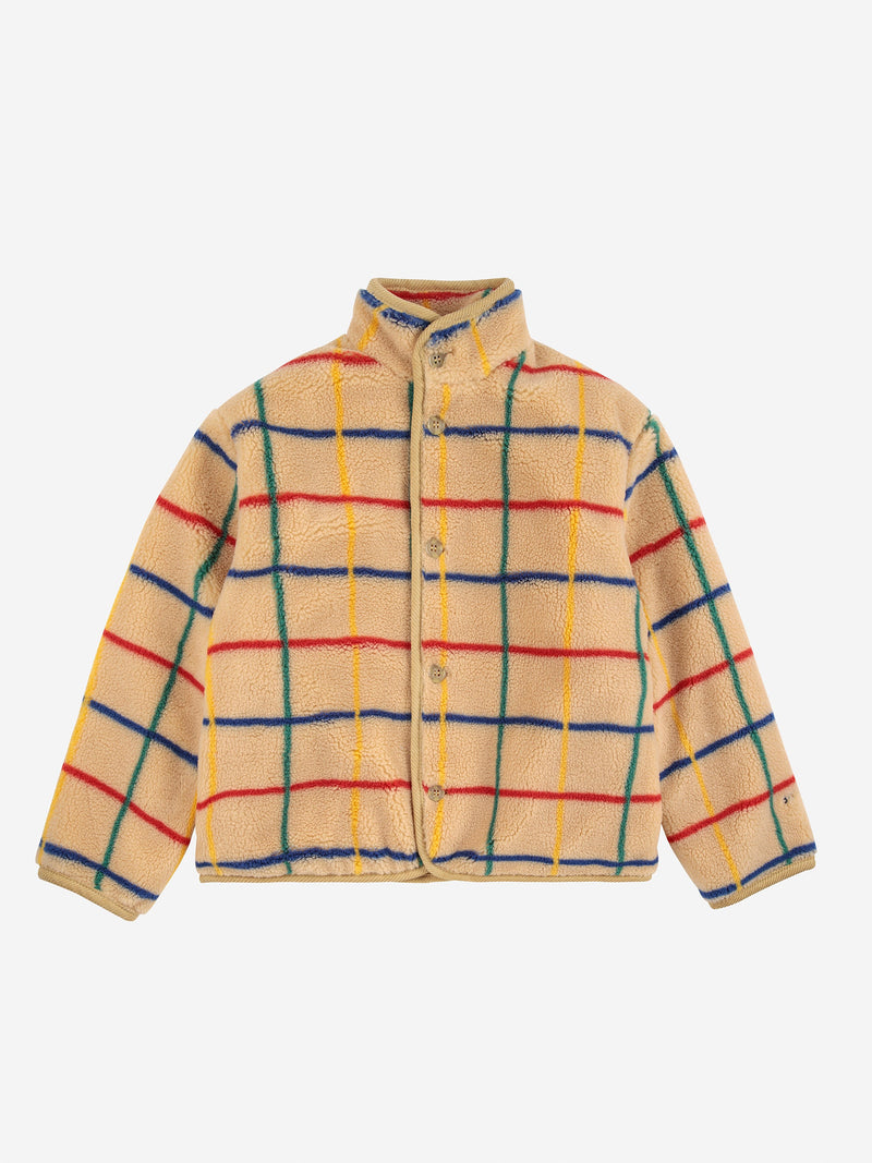 Color stripes sheepskin jacket Kids Bobo Choses BEBE Concept 