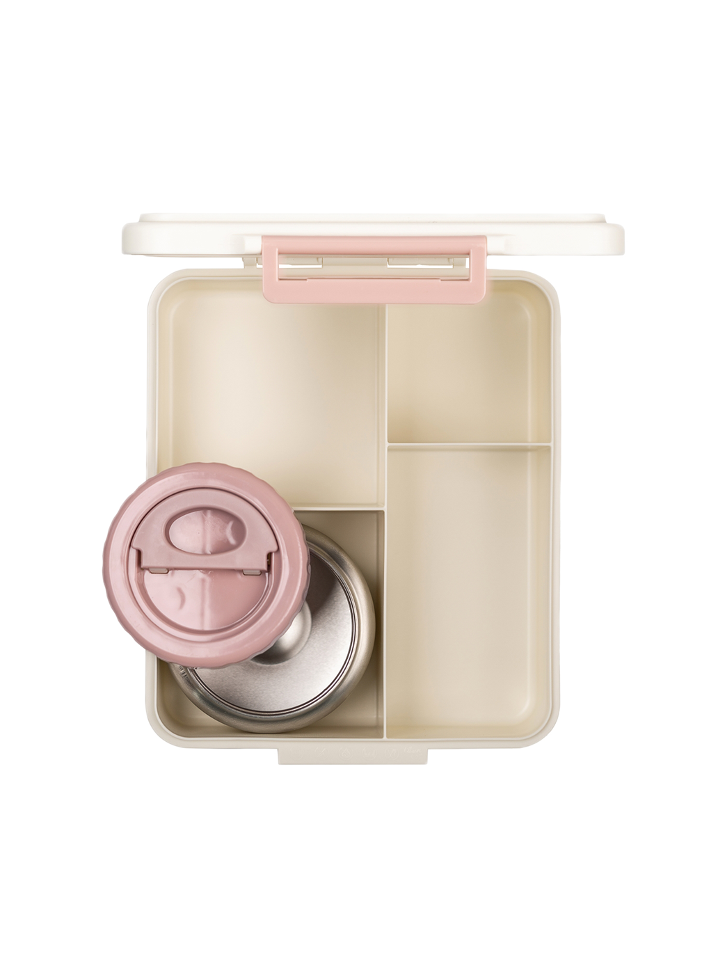 Duży lunchbox tritanowy z termosem Citron BEBE Concept 