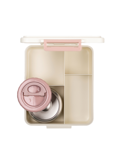 Duży lunchbox tritanowy z termosem Citron BEBE Concept 