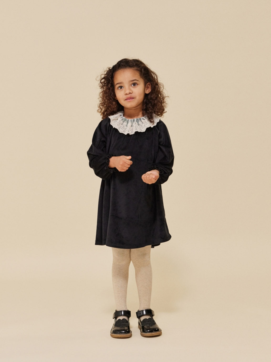 Aksamitna sukienka Venola Dress Konges Slojd BEBE Concept 