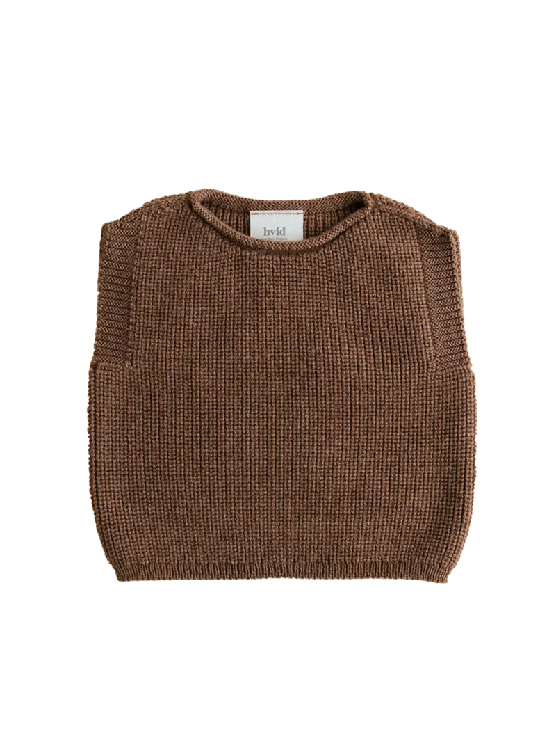 Kamizelka merino dla niemowląt Harvey vest Hvid BEBE Concept 