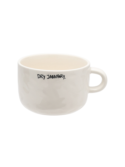 Ceramiczny kubek do cappuccino Dry January Anna + Nina BEBE Concept 