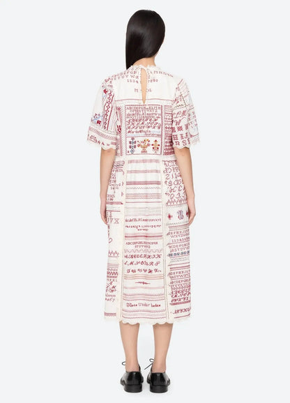 Kit embroidery midi dress SEA New York BEBE Concept 