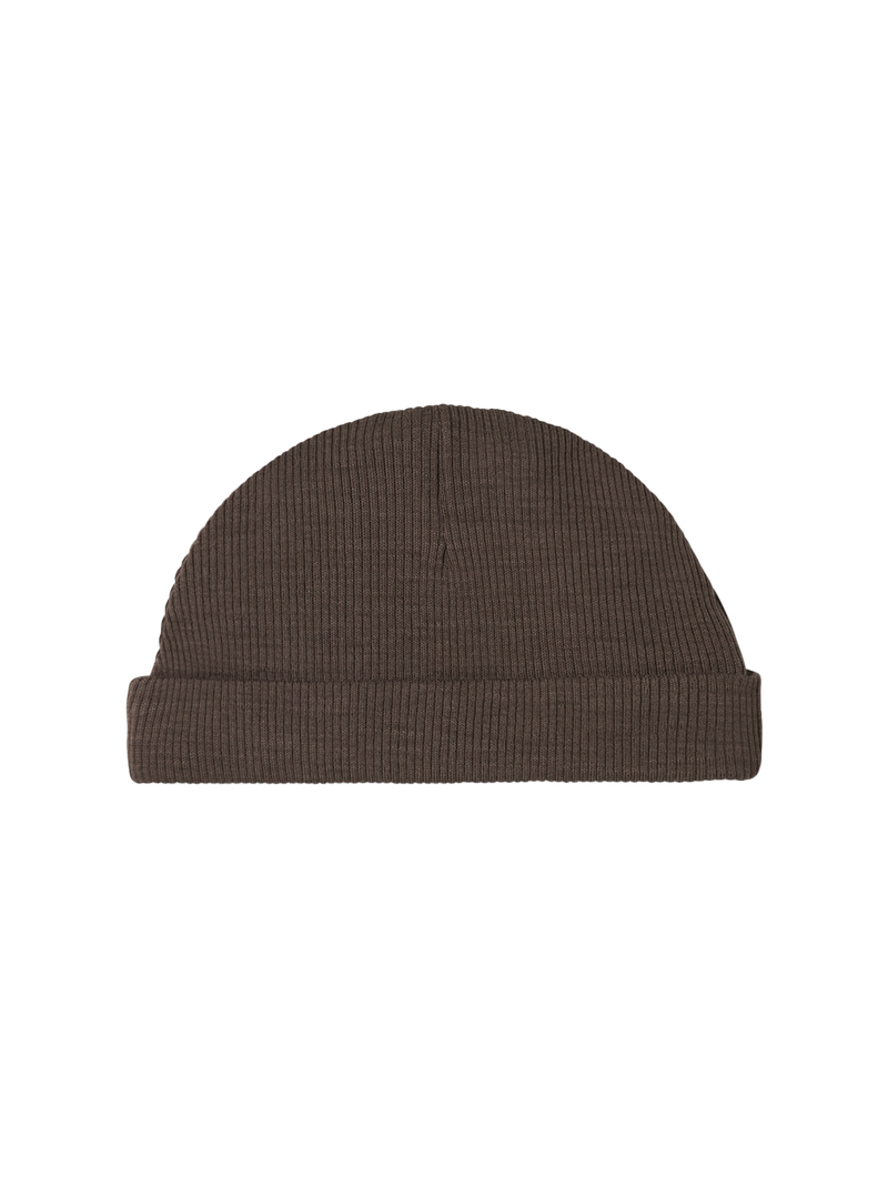 Czapeczka niemowlęca z merino Aiko Rib MarMar Copenhagen BEBE Concept 