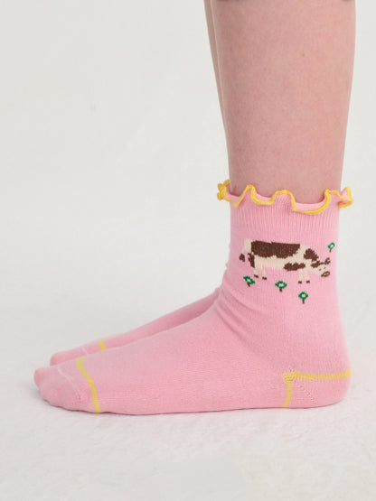 Skarpetki Farm Adventure ruffled short socks Bobo Choses BEBE Concept 
