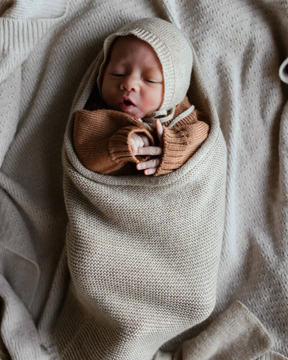 Kokon niemowlęcy z wełny merino Hvid BEBE Concept 