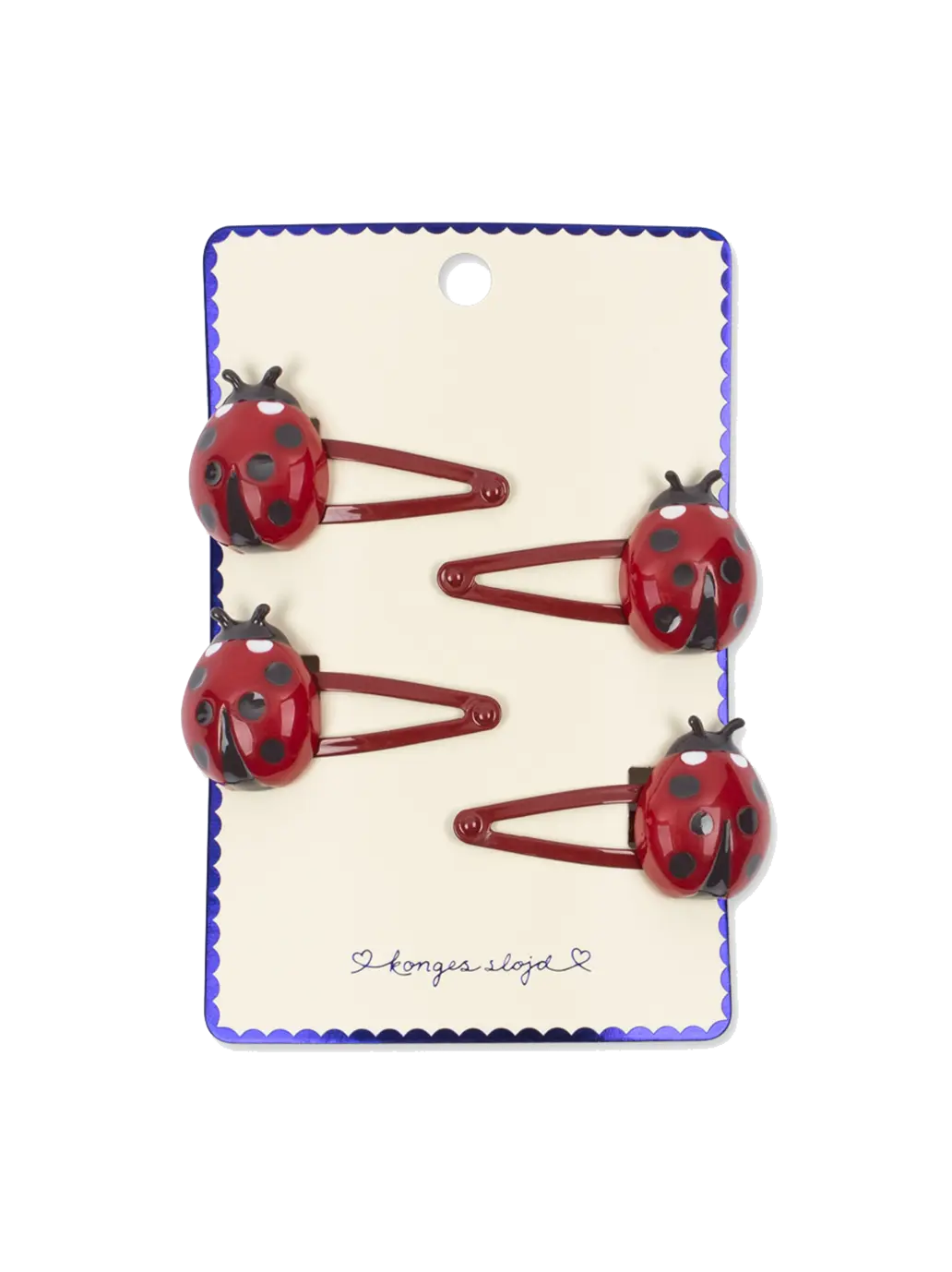 Ladybug Hair Clips 4-pack Konges Slojd BEBE Concept 
