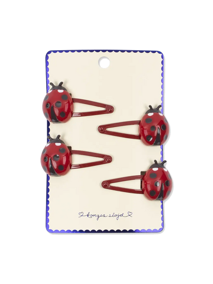 Ladybug Hair Clips 4-pack Konges Slojd BEBE Concept 