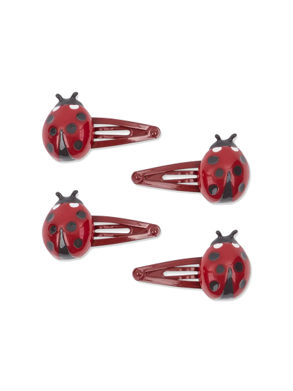 Ladybug Hair Clips 4-pack Konges Slojd BEBE Concept 