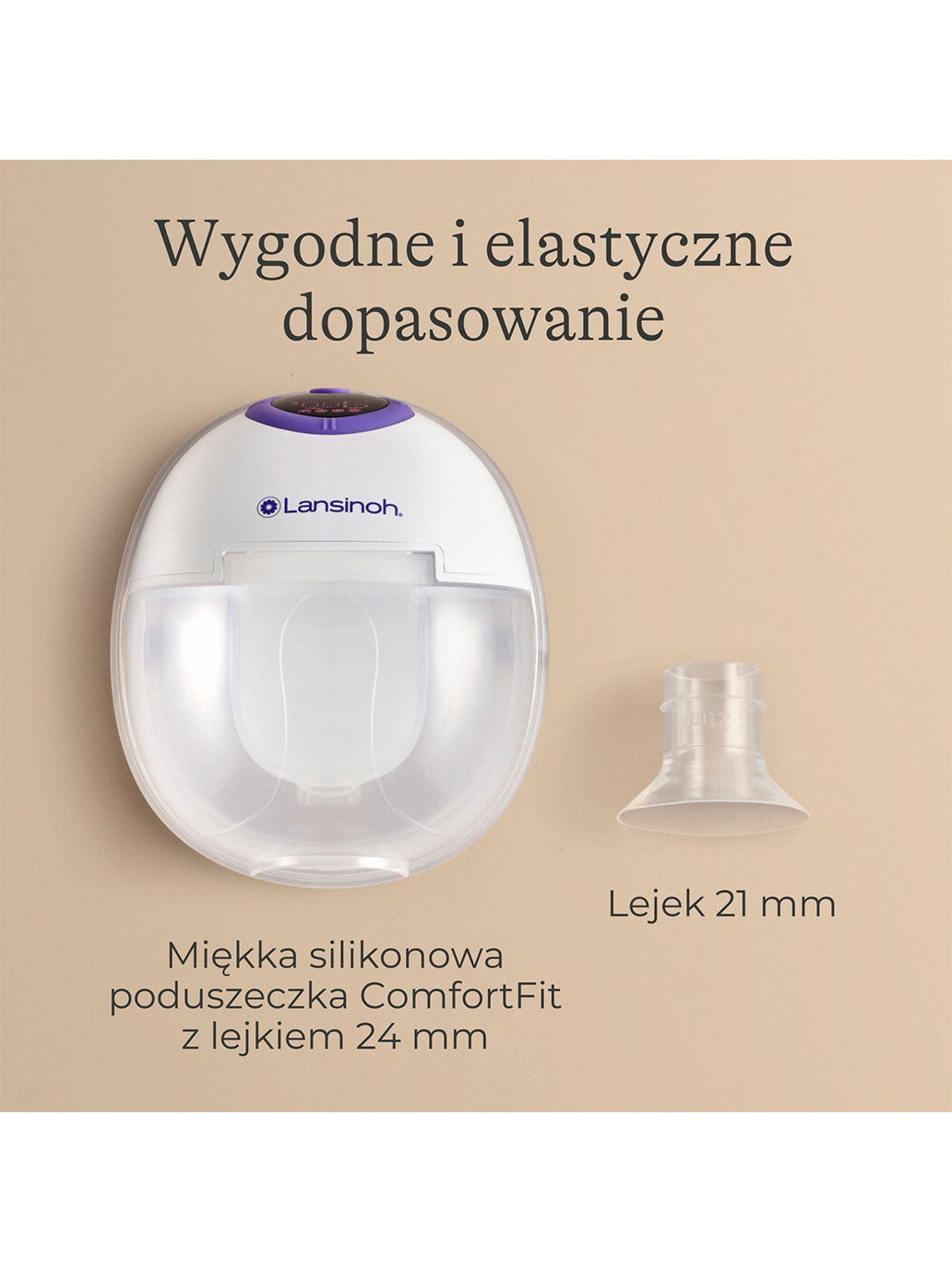 Laktator podwójny bezprzewodowy Hands-free