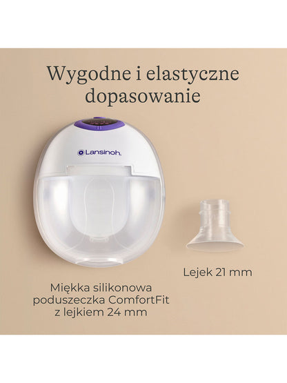 Laktator podwójny bezprzewodowy Hands-free