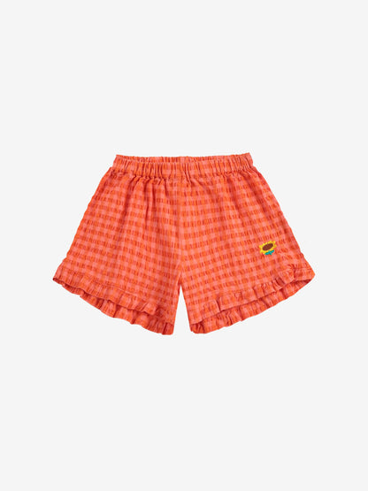 OUTLET Spodenki Vichy ruffle woven shorts | rozm. 10/11y Bobo Choses BEBE Concept 