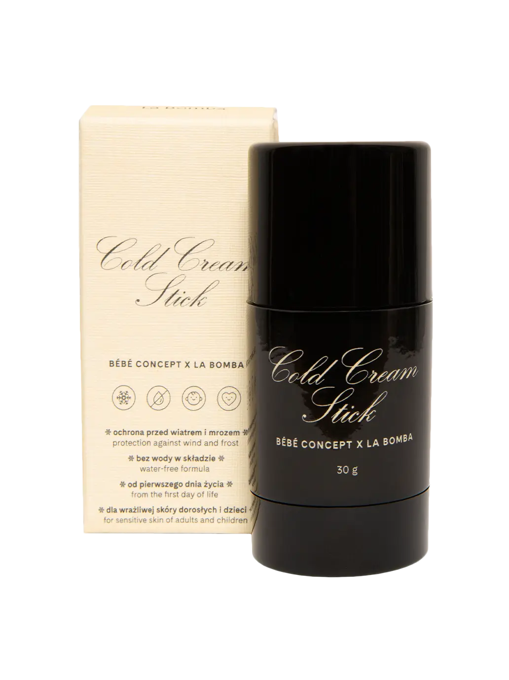 Uniwersalny ochronny sztyft Cold Cream Stick La Bomba BEBE Concept 
