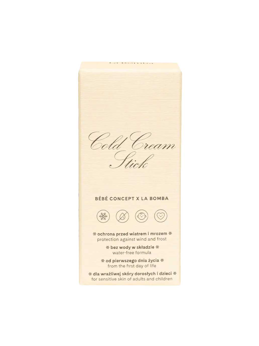 Uniwersalny ochronny sztyft Cold Cream Stick La Bomba BEBE Concept 
