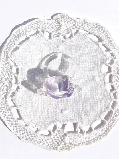 Big Candy Glass Ring Vivian Alarcon BEBE Concept 