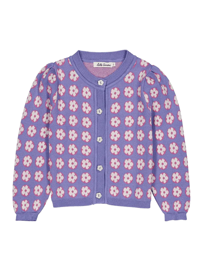 Lison cardigan Pomponette Lavender Hello Simone BEBE Concept 
