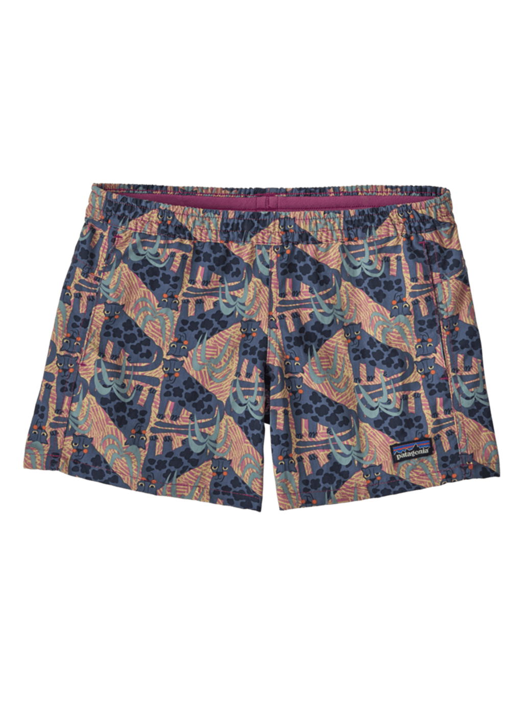 Spodenki szybkoschnące Kids Baggies Shorts 4 in. FADED MAGENTA
