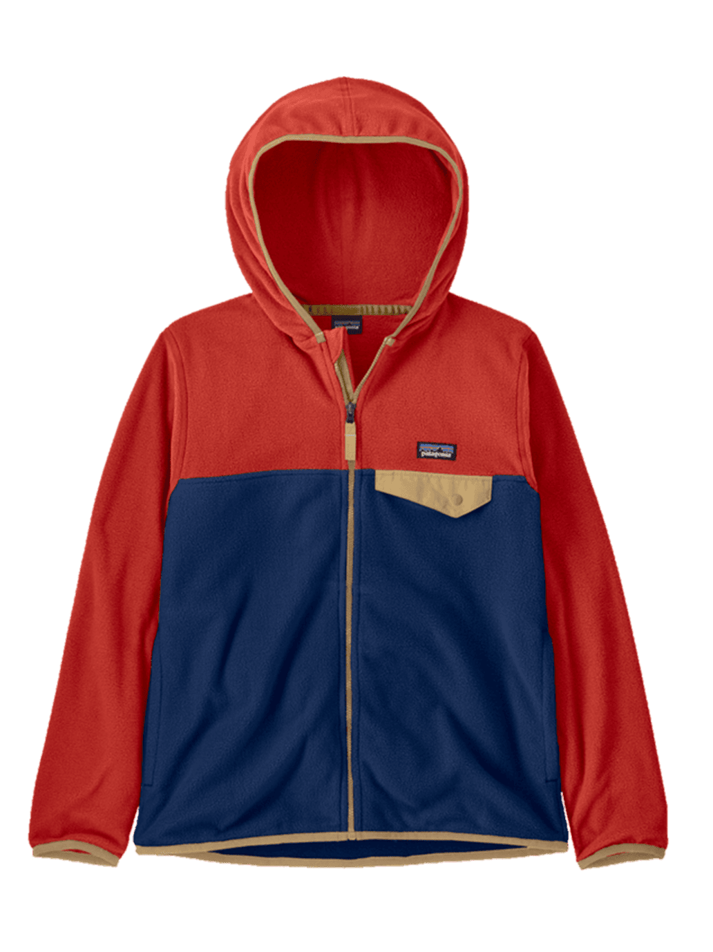 K's Micro D Snap-T Jkt NEW NAVY W/MADDER RED