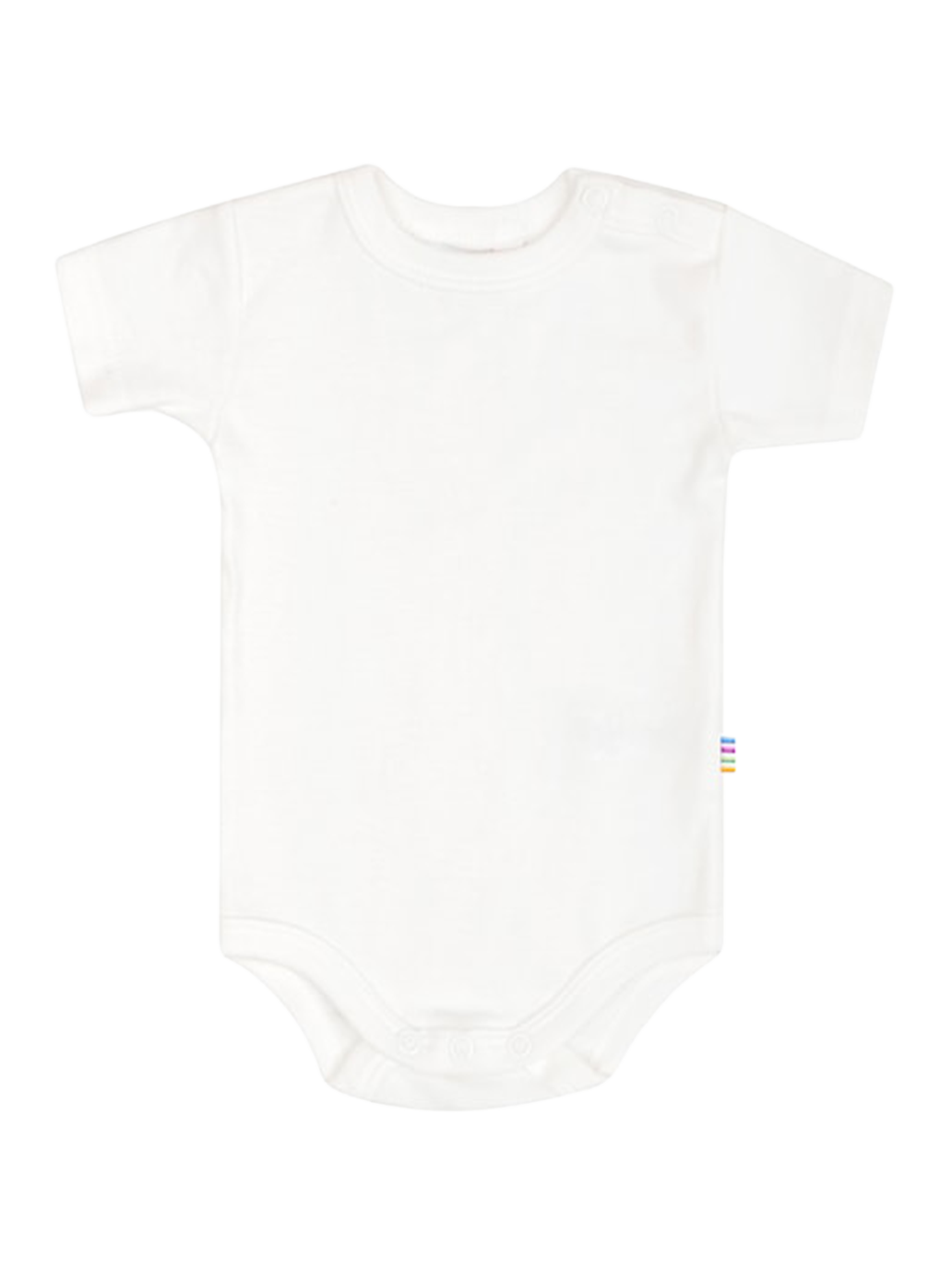 Bawełniane body niemowlęce z krótkim rękawem WHITE