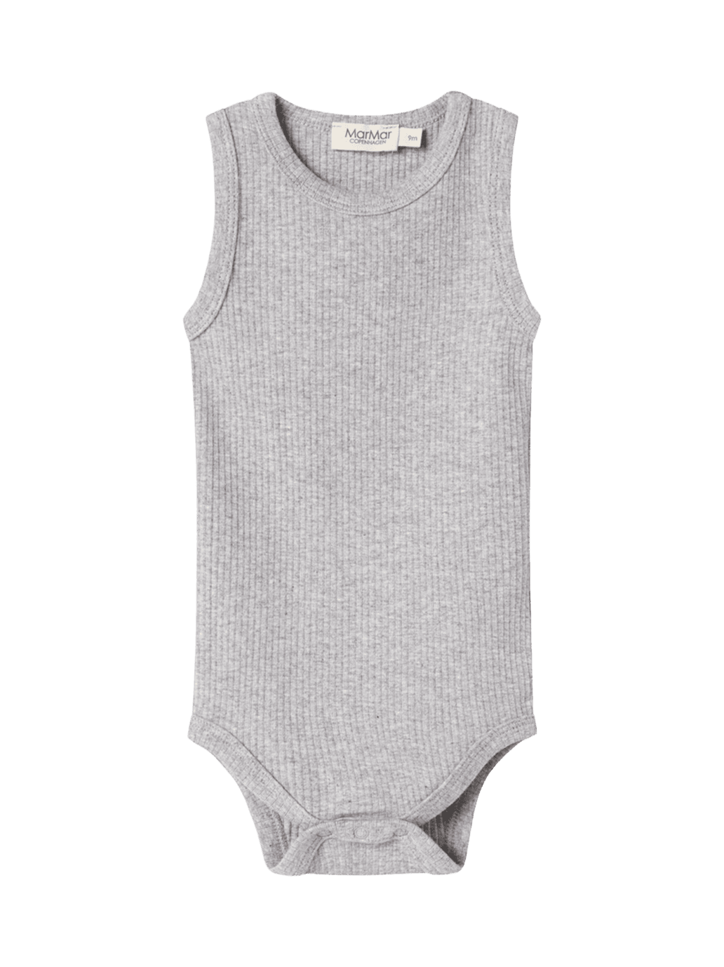 Prążkowane body niemowlęce bez rękawów