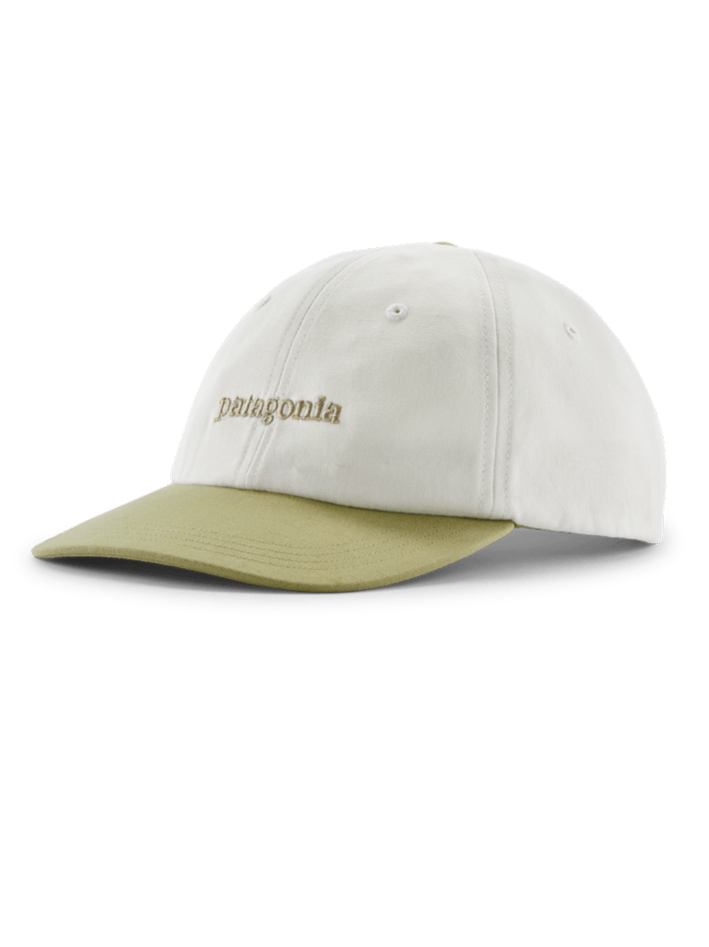 Czapka Fitz Roy Icon Trad Cap TEXT LOGO: BIRCH WHITE W/GUMTREE GREEN