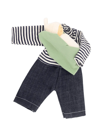 Zestaw ubranek dla lalki Retro Nanchen Natur BEBE Concept 